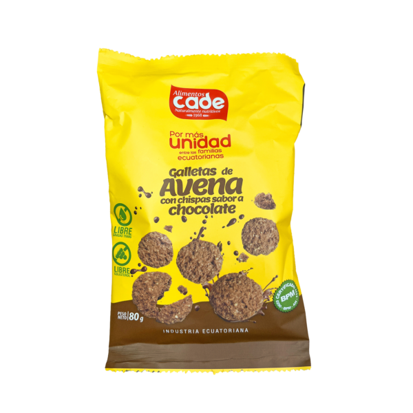 Galletas de Avena con Chispas Sabor a Chocolate — 80 g